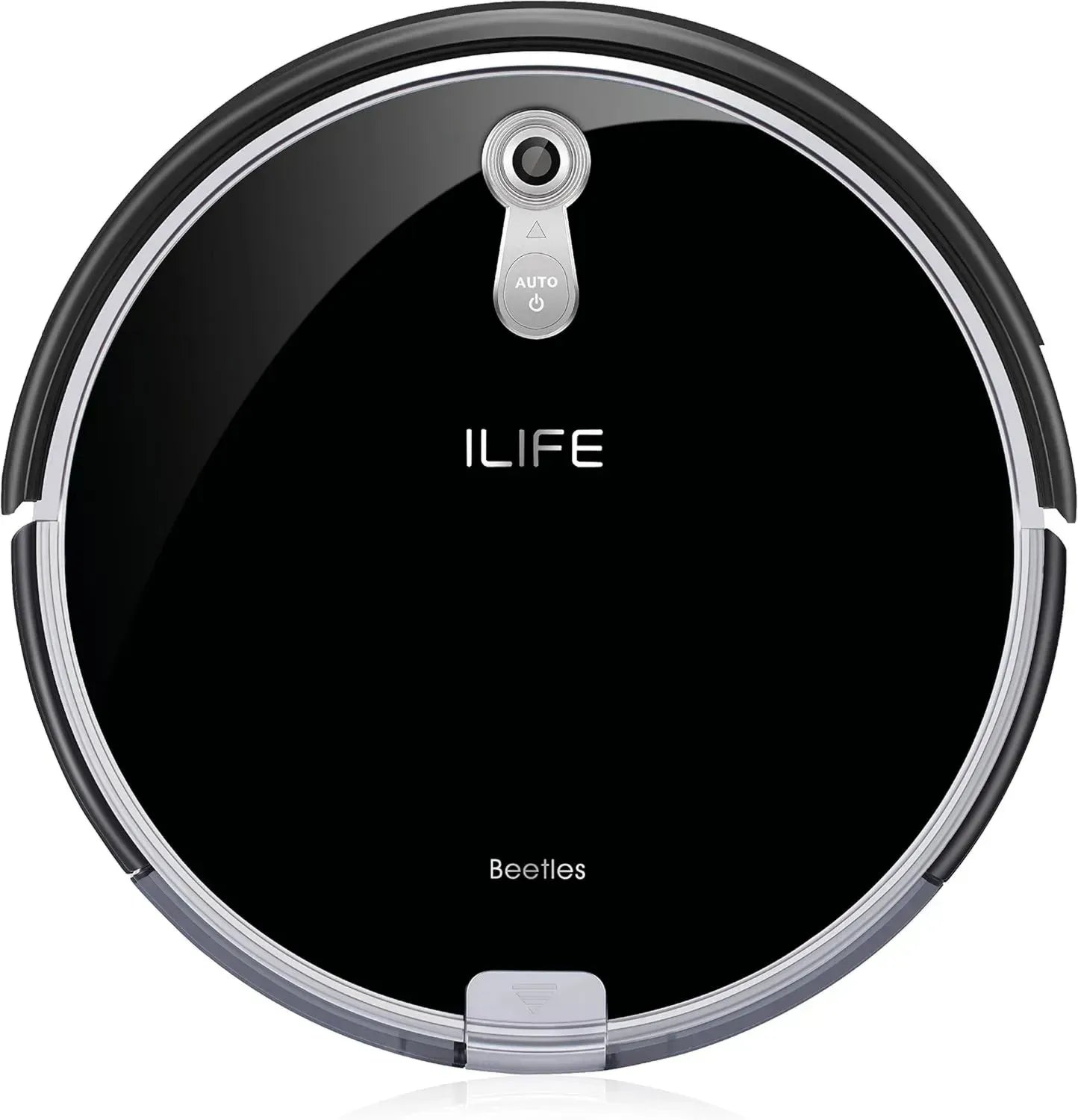 ILIFE A8 Staubsaugerroboter für Hartböden und Teppiche, 180qm Abdeckung, extra flach, ideal für Tierhaare, Beutellos, mit Ladestation und Fallschutz