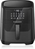 XXL Heißluftfritteuse 6,5L mit Keramikbeschichtung – Deluxe Schwarz