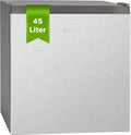 Bomann 45L Mini-Kühlschrank mit Gefrierfach, leiser Kühler für Küche, Büro und Camping, wechselbarer Türanschlag - Kompakter Getränkekühlschrank in Inox