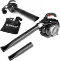BRAST Benzin-Laubsauger, 1,0 kW, 4-in-1 mit 55L Fangsack und Anti-Vibrationsgriff